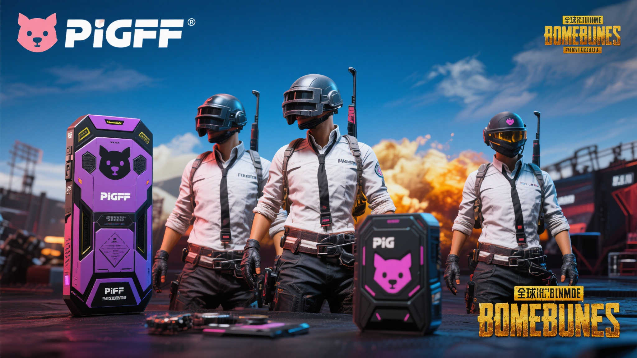 绝地求生×pigff联名皮肤登场,限时活动送800金币! 绝地求生×pigff联名皮肤登场,限时活动送800金币!