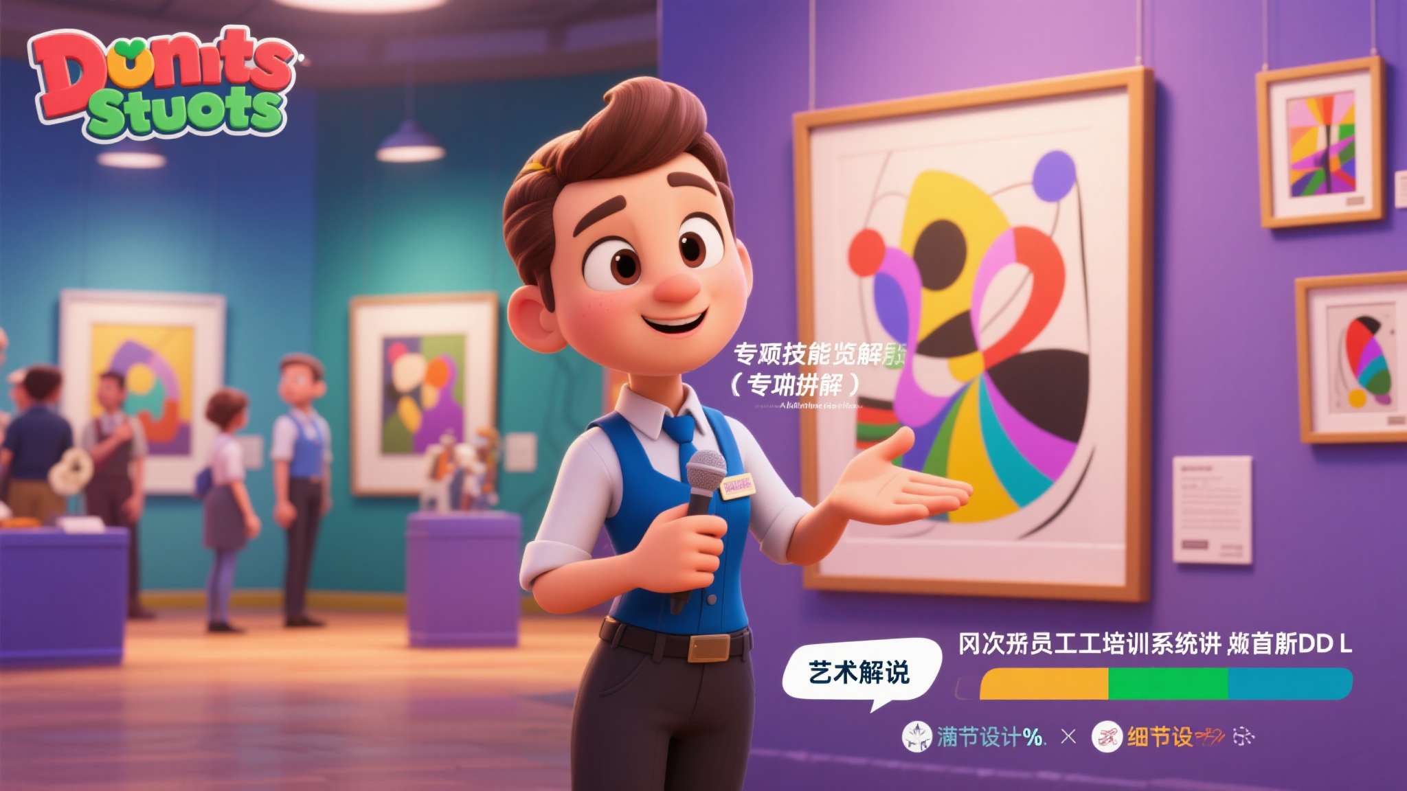双点博物馆史低 此外,员工培训系统也在此次DLC中得到优化。玩家可以为导览员解锁"艺术解说"专项